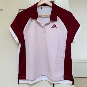 Adidas — Women's Sport Performance Color Blocked Golf Polo — US Size S